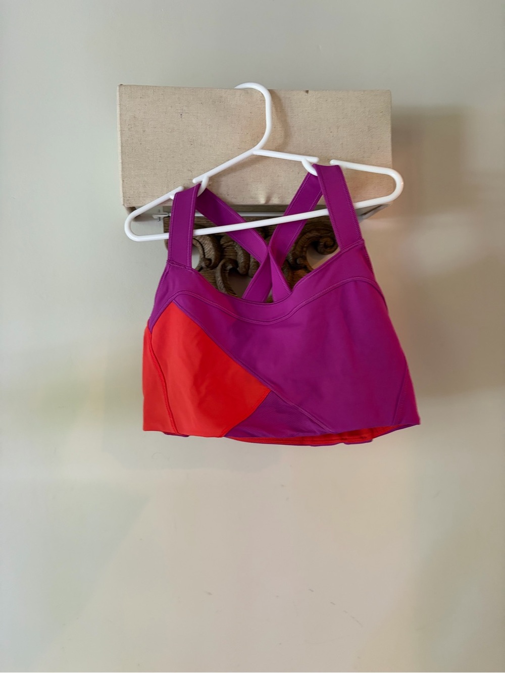 lululemon athletica Purple & Red Colorblock Sports Bra